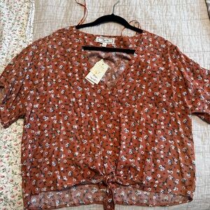 NWT Floral Blouse